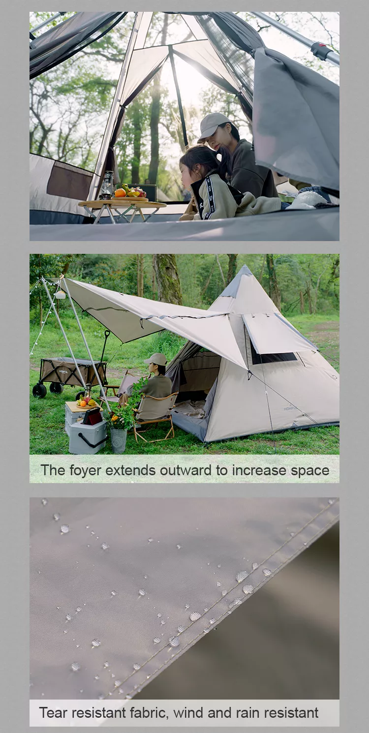 Cheap Goat Tents HOMFUL New Arrival Wholesale Waterproof Camping Tents Steeple Tent Outdoor Tents   